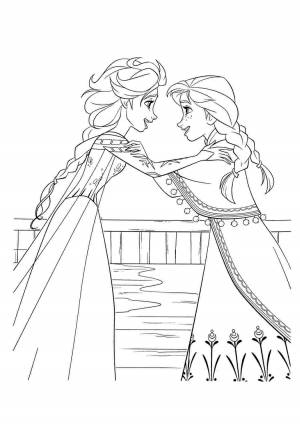 Раскраска сестры