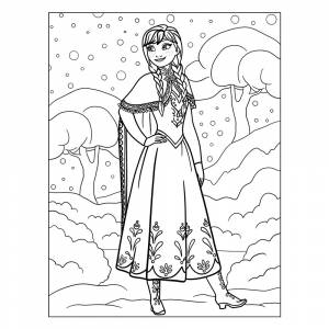 Раскраска Сестра Эльзы