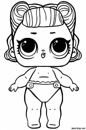 Раскраска Младшая сестра Пит-стоп