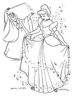 Раскраски золушка кот