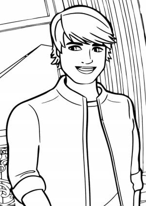 Раскраска кен