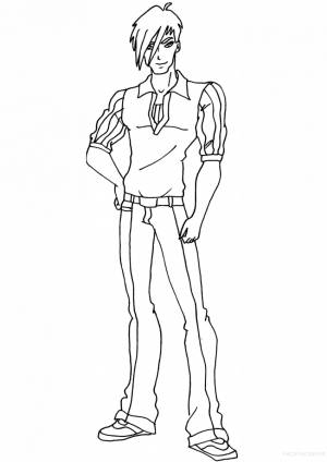 Раскраска кен