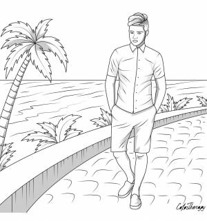 Мужские раскраски