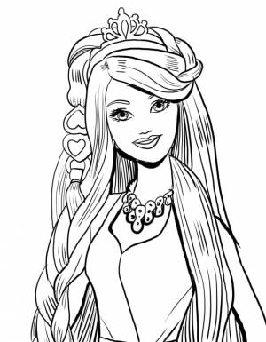 Раскраски Барби Русалка