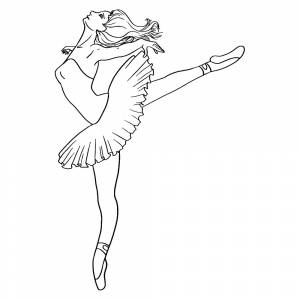 Раскраска Балерина