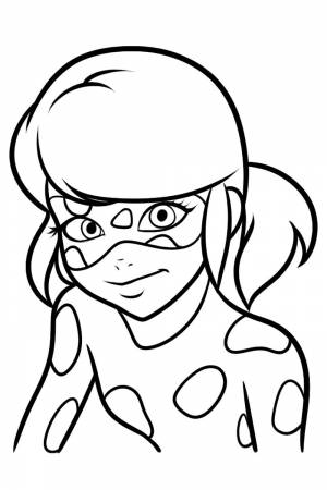 Раскраска Леди Баг