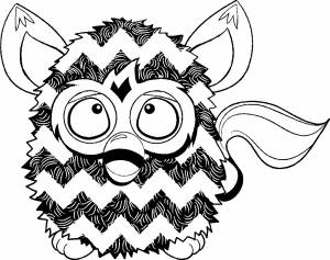 Раскраска интерактивная игрушка Ферби
