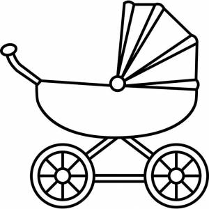 Раскраски Коляска