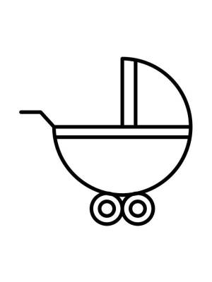 Раскраски Коляска