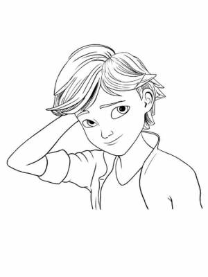 Раскраски Маринетт и эдриан