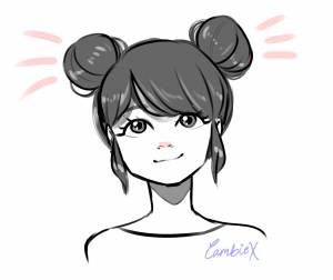 Маринетт рисунок для срисовки