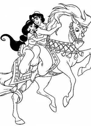 Princess Jasmine Coloring Page