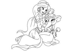 Раскраски Жасмин