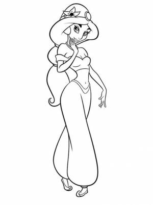 Раскраска Жасмин