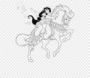 Принцесса Жасмин Аладдин Абу Раджа Книжка-раскраска, раскраски для пляжного мяча дельфины, лошадь, белый png