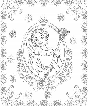 Раскраски Елена из Авалора