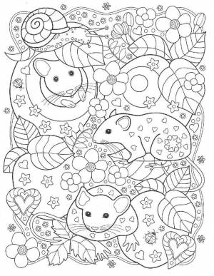 Раскраска антистресс для девочек 9 лет