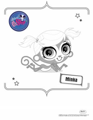 Раскраски Маленький Зоомагазин Минка