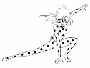 Маринетт раскраска леди баг