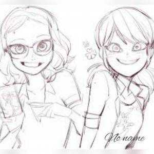 Маринетт рисунок карандашом