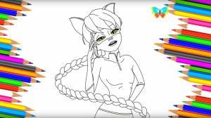 Как нарисовать ЛЕДИ НУАР из мультика Miraculous Ladybug