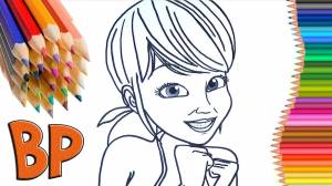 Miraculous Lady Bag coloring page