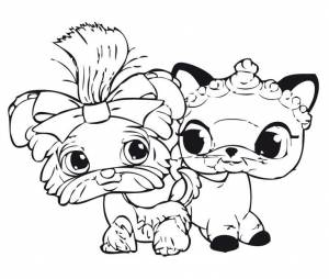 Dibujos para colorear Littlest pet shop 7