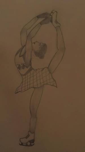 Фигуристка рисунок