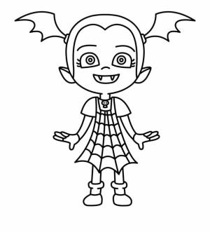Раскраска Вампирина