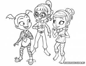 Раскраски Вампирина