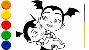 Удивительная Ви Мультик-Раскраска для детей Дисней Раскраска