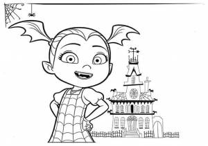 Раскраска Вампирина