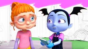 Раскрашиваем Вампирина Герои Диснеевских мультфильмов Волшебная Раскраска для детей под музыку