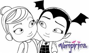 Vampirina and Poppy Coloring Page