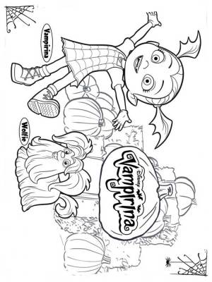 Раскраска Вампирина