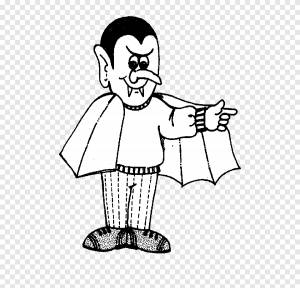 Граф Дракула Книжка-раскраска Вампир Хэллоуин, мультфильм вампир с, угол, белый png