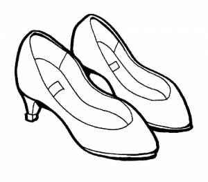 Раскраски Раскраска Туфли