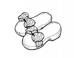 Раскраски Туфли, Раскраска Женские туфли туфли