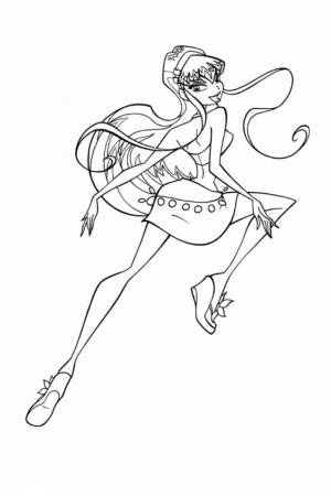 Раскраска Любимые туфли Стеллы