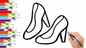 Как нарисовать ТУФЛИ