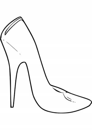 Раскраски, Красивые туфли
