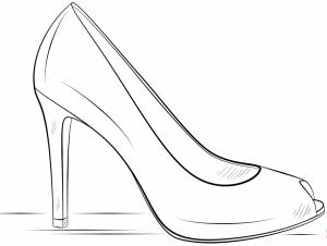 Раскраска туфелька