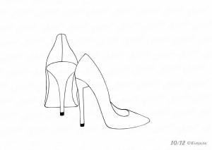 Туфли женские рисунок