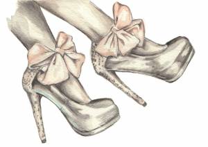 Туфли карандашом