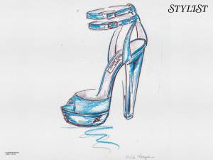 Туфли карандашом