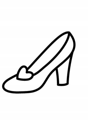 Раскраска туфли