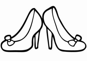 Раскраски Туфли для детей