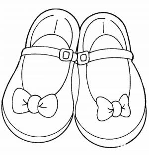 Раскраски Туфли для детей