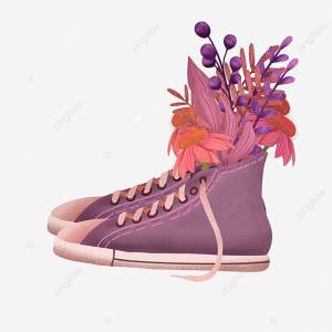 красивые туфли с цветочным декором PNG , обувь, цветок, лист PNG картинки и пнг PSD рисунок для й загрузки