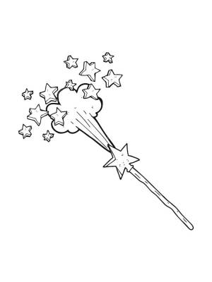 Раскраски Волшебная палочка